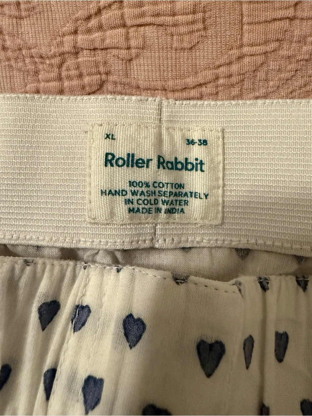 Lot of two men’s XL Roller Rabbit boxers. Washed, not worn. 100% cotton